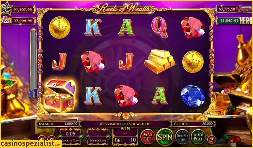 Reels of Wealth - Betsoft - Spielautomat