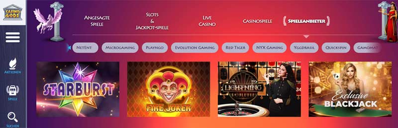 Spieleangebot-Casino-Gods-Online-Casino