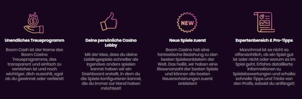 Boom Casino Homepage