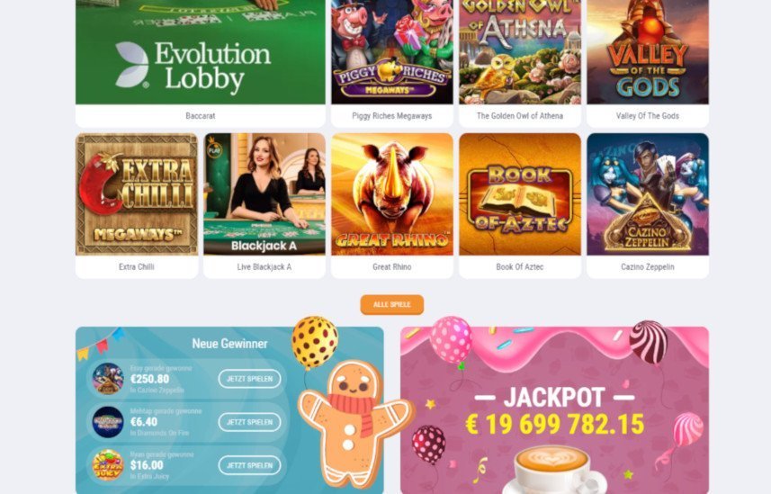 Cookie Casino test jackpot spielauswahl