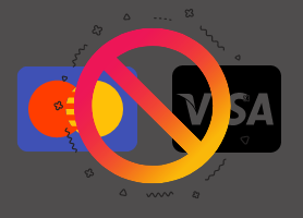 Stopzeichen vor Visa und Mastercard