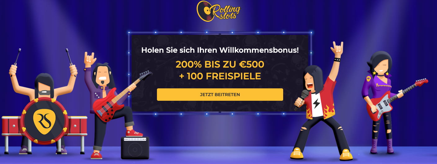 Rolling Slots Willkommensbonus