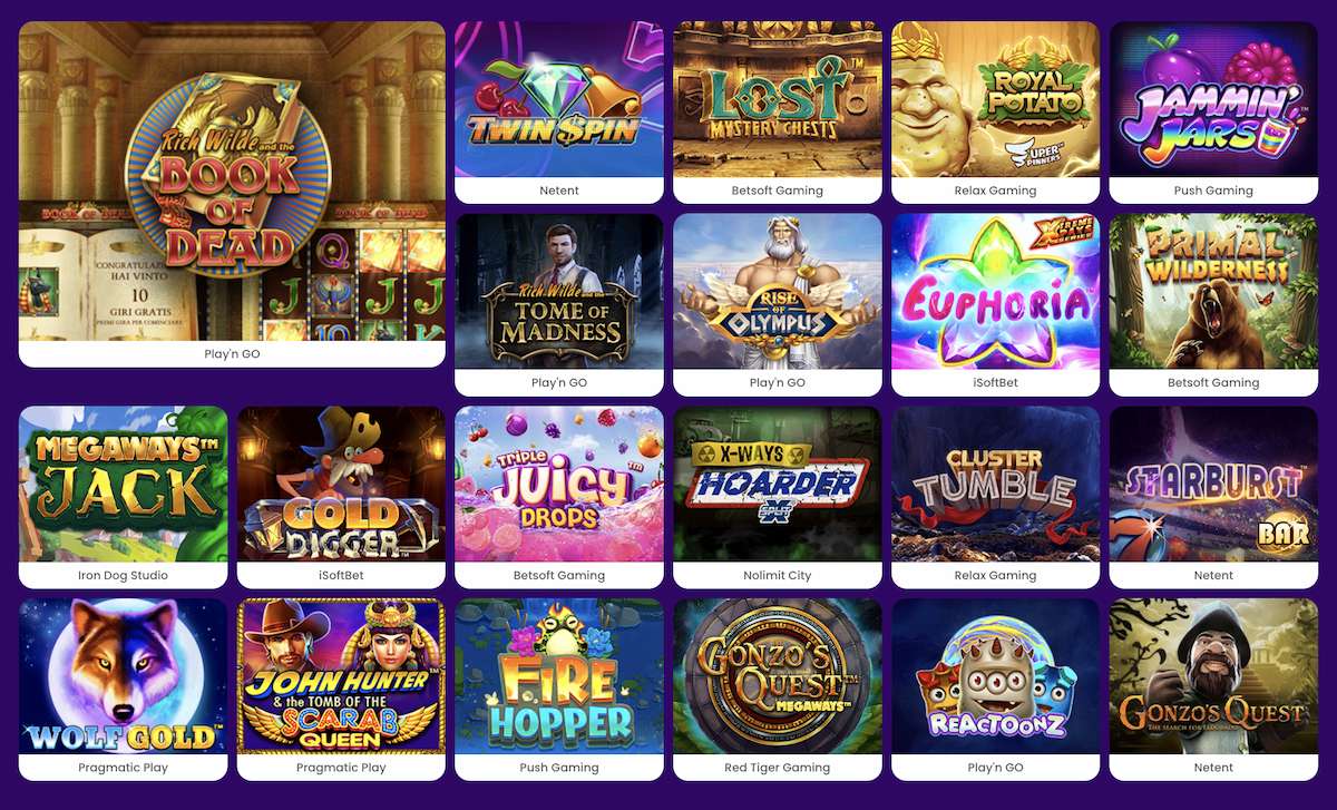 Zinkra Casino Spiele